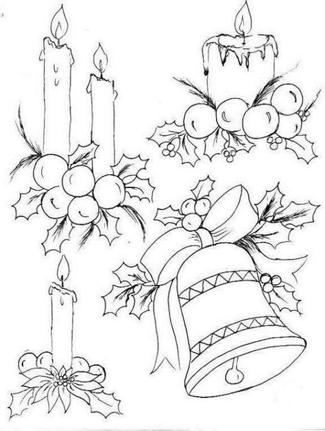 Christmas Coloring Page, Embroidery Christmas, Christmas Illustrations, Wood Burning Patterns, 자수 디자인, Christmas Coloring, Christmas Drawing, Christmas Coloring Pages, Christmas Embroidery