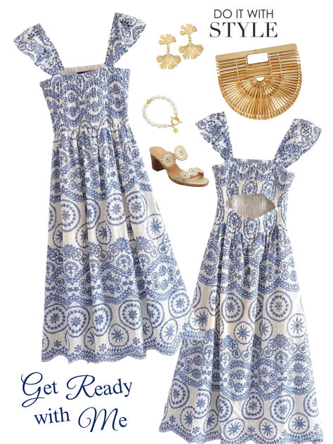 Don't miss out on owning THE dress that everyone is swooning over! Get ready to steal the spotlight wherever you go because with the Chatham Eyelet Midi Dress, all eyes will be on YOU. Grandmother Aesthetic, Eyelet Midi Dress, Spain Trip, Beach Clothes, Coastal Grandmother, Illustration Fashion Design, Monday Tuesday, Illustration Fashion, Italian Summer