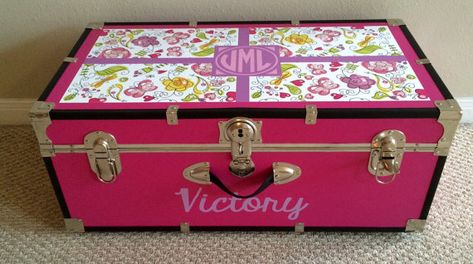 Camp Trunks, Design Camp, Star Decals, Vinyl Decor, Design Grafico, Doll Wardrobe, Monogram Decal, Hope Chest, Camping Gear