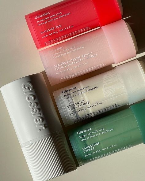 Scratch And Sniff, Glossier You, Sunscreen Stick, Makeup Package, Small Business Packaging Ideas, Skincare Packaging, Aluminum Free Deodorant, Cosmetic Design, Packaging Labels Design