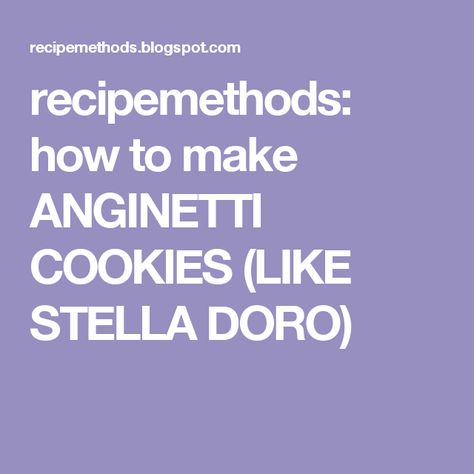 recipemethods: how to make ANGINETTI COOKIES (LIKE STELLA DORO) Stella Doro Cookies Recipe, Bakery Startup, Anginetti Cookies, Puff Pastry Cream Puffs, Italian Cookie Recipes, Pastry Cream, Italian Cookies, Whoopie Pies, Dessert Lover