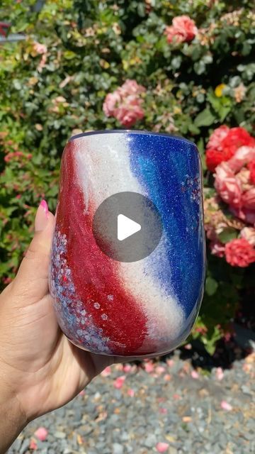 Art By Keshia on Instagram: "Red, White and Blue Milky Way Stainless Steel Wine 12 oz Wine Tumbler is now available on my Shopify. Use code “INSTAGRAM” for an extra 15% off on Shopify. Link in bio. 
•
#artbykeshia #artoftheday #satisfyingvideos #oddlysatisfying #resinart #resindaily #fluidartdaily #artreels #reelsinstagram #resintips #californiamaker #contentcreator #artwork #artist #resinartwork #artistsoninstagram #epoxyideas #resigndesigns #resinobsession #artstrending #artshareandsupport #artdiscover #art_dailydose #processvideo #4thofjuly #resintumbler" Blue Milky Way, Resin Artwork, Oddly Satisfying, Wine Tumbler, Art Tutorial, Wine Tumblers, Fluid Art, Daily Art, Milky Way