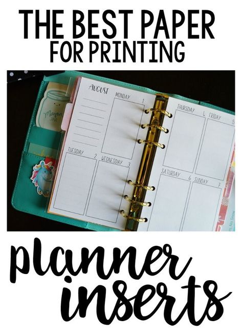 The BEST Paper for Printing Planner Inserts Tul Planner Ideas, Homemade Planner, Arc Planner, Personal Planner Inserts, Budget Calendar, Diy Planners, Planner Journaling, Personal Planners, Calendar Journal