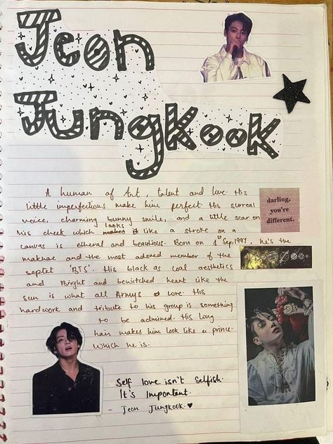 #fyp #pins #jungkook Jeon Jungkook Journal Ideas, Jungkook Journal Ideas, Jungkook Journal, Dear Dairy, Journal Ideas, Jeon Jungkook, Love Him, Work Hard, The Voice