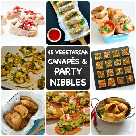 This selection of 45 Vegetarian Party Nibbles & Canapés from around the internet is all you need as party season approaches. Vegetarian Nibbles, Vegetarian Party Food Ideas, High Tea Food Ideas, Tea Food Ideas, Vegetarian Canapes, Party Food Trays, Best Vegan Dinner, Vegetarian Dinner Party, Fat Tuesday Party