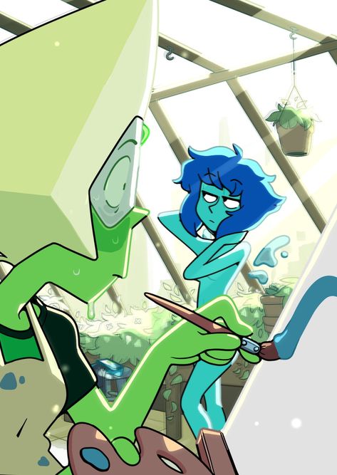 Steven Universe Peridot, Steven Universe Lapidot, Steven Universe Pictures, Steven Universe Ships, Steven Universe Lapis, Lapis Lazuli Steven Universe, Walpapers Cute, Greg Universe, Lapis And Peridot