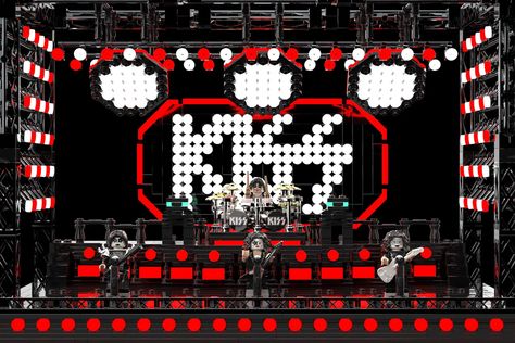 LEGO IDEAS - Rock & Roll Concert Stage Kiss Concert, Kiss Members, Peter Criss, Kiss Army, End Of The Road, Lego Mocs, Concert Stage, Last Kiss, Ace Frehley