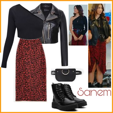 Sanem Style, Sanem Outfits, Looks Adidas, Girly Style Outfits, Fashion Week Outfit, Muslim Outfits Casual, Casual College Outfits, Tv Show Outfits, Show Outfits