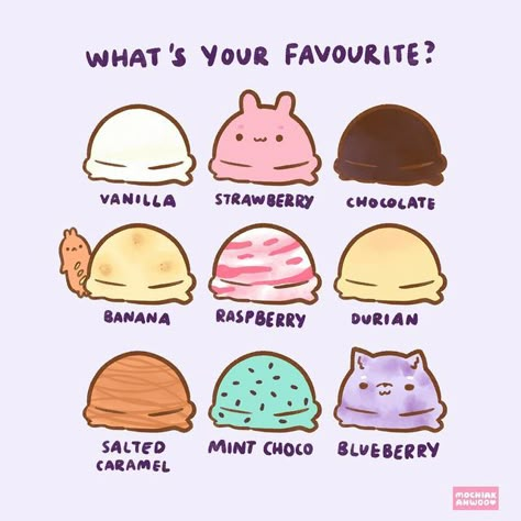 Cute Doodles Ice Cream, Toca Boca Ice Cream, Kawaii Art Cute Food, Ice Cream Design Ideas, Kawaii Drawings Food, Cute Ice Cream Drawings, Ice Cream Illustration Design, Cute Food Drawings Kawaii, Kawaii Branding