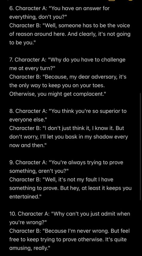 How To Write Realistic Siblings, Rivals To Lovers Prompts Dialogue, Enemies To Lovers Confession, How To Write Academic Rivals To Lovers, Enemies To Lovers Banter, Fantasy Enemies To Lovers Prompts, Academic Rivals To Lovers Quotes, Academic Rivals Prompts, Enemies To Lovers Prompts Dialogue