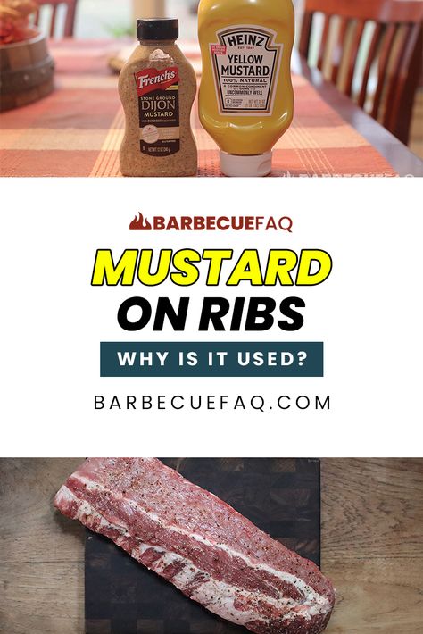 mustard on ribs Pork Rib Marinade Recipes Grilling, Pork Loin Dry Rub Recipe, Ribs Marinade Recipe, Pork Rib Marinade, Rub For Pork Ribs, Bbq Rib Rub, Cooking Pork Ribs, Oven Pork Ribs, Boneless Beef Ribs