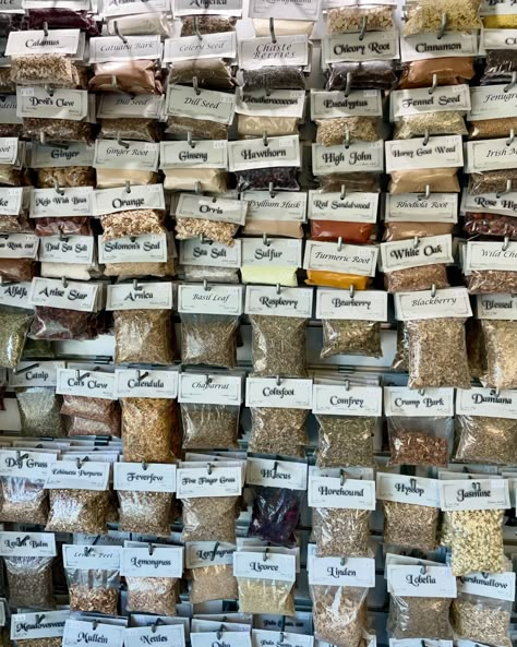 Herbs & Spices Galore! 🌿 Seeking the rare and unusual? Look no further! Just about every dried herb you could want is here at Cast a Stone 🌙 Not local or want to do some research? Check out our website to see all our available herbs and their uses. We even have tools to help you in all your magical endeavors ✨ … Stop in today or shop online! We are open ☀️ Mondays thru Sundays 10AM - 5PM 🌙 Always open 24 hours a day at Castastone.com! https://linktr.ee/cast_a_stone #fypシ #herbsandspices #h... Herbs Aesthetic, Herb Business, Herbs And Their Uses, Witchcraft Shop, Witch Bells, Herbs Spices, Village Shop, Homemade Products, Country Store