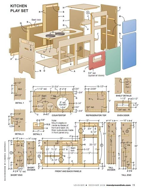 Build a Kids Play Kitchen Cardboard Kitchen, Playset Plans, Diy Kids Kitchen, Diy Kids Furniture, Basement Living, Play Kitchens, Kids Play Kitchen, Doll House Plans, Diy Play Kitchen