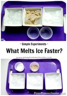 Winter Science Experiments, Science Experience, Pre-k Science, Winter Science, Kid Experiments, Kindergarten Science, Ice Melting, Easy Science, Preschool Science