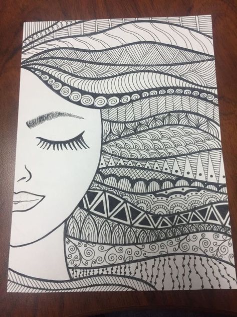 Box Illusion Drawing, New Year Mandala Art 2023, Line Art Zentangle, Zentangle Line Art, Vignette Drawing Easy, Zentangle Art Ideas Creative, Zentagle Drawing Ideas, Zentangle Art Ideas, Pen Line Art