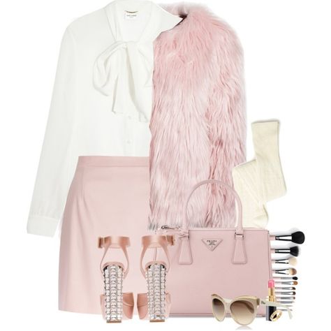 Scream Queens. by samhoran95 on Polyvore featuring Yves Saint Laurent, Estradeur, River Island, Miu Miu, Prada, Cartier, Chanel, women's clothing, women's fashion and women Scream Queens Fashion, Chanel Oberlin, Mode Rose, Look Rose, Chanel Outfit, Queen Outfit, Queen Fashion, Pink Fur, Scream Queens