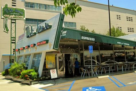 Mel’s Diner Googie Design, Space Age Modern, Los Angeles Architecture, Googie Architecture, Oasis Springs, Midcentury Architecture, Retro Signs, Vintage Diner, Retro Cafe