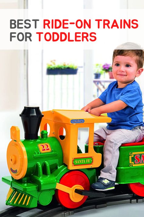 It's no surprise that ride-on trains are one of the most loved toys for toddler boys and girls, along with many energy-burning toys. In this article, let's explore the best ride-on train for toddlers in the market today. Toddler Toys For Boys, Top Toddler Toys, Ride On Train, 90s Candy, Cool Toys For Boys, Toddler Boy Toys, Age Appropriate Toys, Little Live Pets, Riding Toys