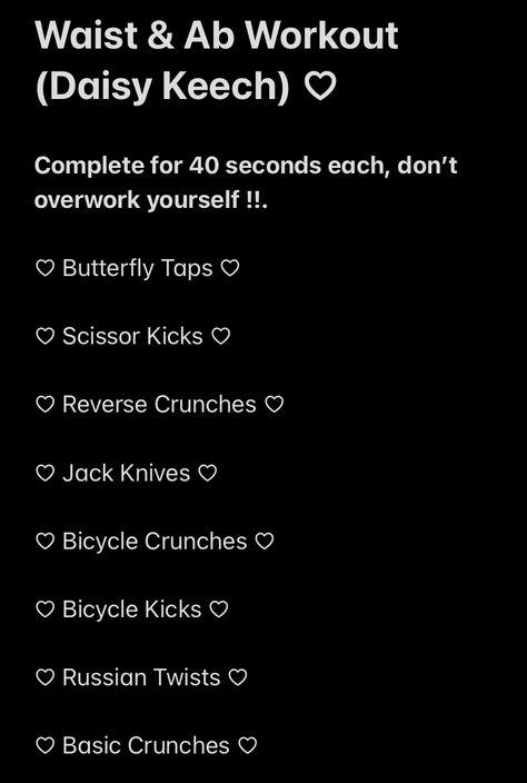 Daisy Keech Workout Plan, Daisy Keech Ab Workout, Keech Workout, Daisy Keech Workout, Daisy Keech, Hourglass Workout, Summer Workouts, Workout Gym Routine, Scissor Kicks