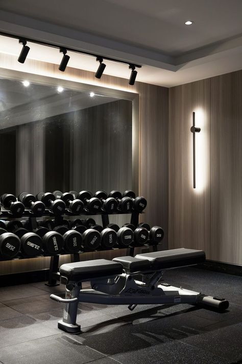 Home Gym Design Luxury, Luxury Home Gym, Targeted Exercises, Home Gym Basement, Gym Lighting, Gym Design Interior, Dream Home Gym, House Gym, Luxury Gym