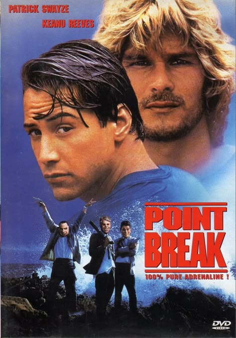 Point break Point Break Aesthetic, Bodhi Point Break, Patrick Swayze Point Break, Point Break Movie Poster, Point Break Poster, Point Break Movie, Point Break 1991, Kino Box, Fox Video