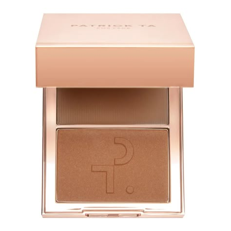 Buy Patrick Ta Crème Contour & Powder Bronzer Duo | Sephora New Zealand Patrick Ta Bronzer, Patrick Ta Contour Brush, Patrick Ta Contour, Patrick Ta Eyeshadow Duo, Best Powder Bronzer, Patrick Ta Blush, Powder Contouring, Patrick Ta Major Sculpt Creme Contour & Powder Bronzer Duo, Patrick Ta Makeup