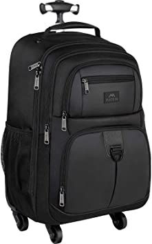 Amazon.com: Rolling Backpack for Travel, 4 Wheels Laptop Backpack for Women Men, Water Resistant Business Large Wheeled Backpacks Fits 15.6 Inch Notebook, MATEIN School Luggage Suitcase Bag with Pockets: Clothing Rolling Backpacks For School, Travel Backpack With Wheels, Roller Backpacks, Travel Laptop Backpack, Laptop Travel, Rolling Backpack, Backpack With Wheels, Suitcase Bag, Business Backpack