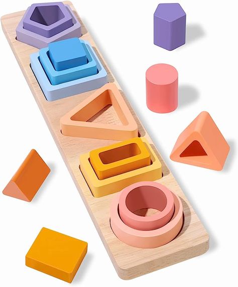 Sorting & Stacking Toys, Stacker Toy, Baby Puzzles, Montessori Baby, Puzzles Gifts, Montessori Toddler, Stacking Toys, Baby Must Haves, Learning Colors