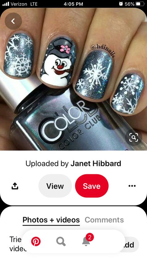 Snowman Nail Art, Christmas Nails Diy, Snowman Nails, Xmas Nail Art, Unghie Nail Art, Fingernail Designs, Holiday Nail Designs, Manicure Gel, Frosty The Snowman