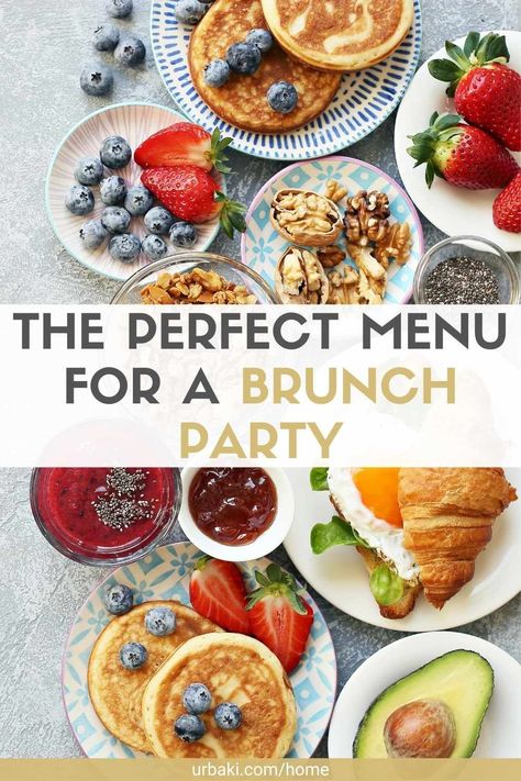 Brunch Ideas For Small Group, Planning A Brunch Party, How To Host A Brunch, Brunch Must Haves, List Of Brunch Foods, How To Plan A Brunch, Brunch Menu Ideas For A Crowd, Brunch Party Food Buffet Tables, Brunch Buffet Tablescape