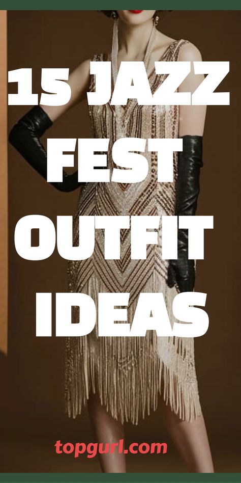 15 Swingin’ Outfits for the Ultimate Jazz Fest Experience Jazz Concert Outfit Ideas, Jazz Women Style, Jazz Club Aesthetic Outfit Women, Jazz Clothes, Jazz Clothes Style, Jazz Bar Aesthetic Outfit, Jazz Aesthetic Clothing Women, Jazz Concert Outfit Night, Jazz Style