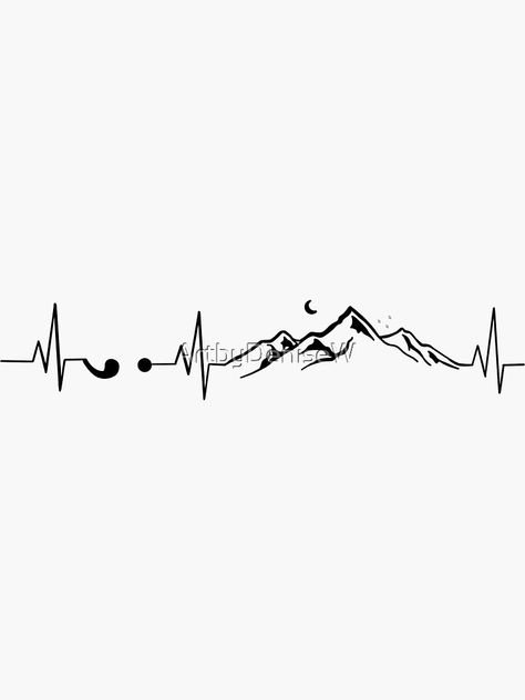 Track Related Tattoos, Andy Tattoo, Mountains Sticker, Tattoo Symbols, Hiking Tattoo, Kawaii Tattoo, Getting A Tattoo, Dad Tattoos, Stick Man