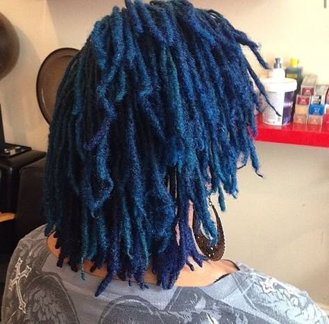 blue dreads tips - Google Search Blue Locs, Blue Dreadlocks, Dyed Dreads, Blue Dreads, Beautiful Dreadlocks, Short Locs Hairstyles, Dreads Styles, Hair Locks, Dreadlock Hairstyles