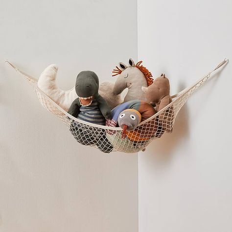 3 Sprouts Stuffed Animal Hammock - Corner Wall Toy Net Organizer for Large Plush Animals, Teddy Bear Storage Solution, Stuff Toy Hammock Holder - Includes Anchors & Hooks : Amazon.ca: Baby Hammock Holder, Animal Hammock, Storing Stuffed Animals, Stuffed Animal Net, Stuffed Animal Holder, Stuffed Animal Hammock, Toy Net, Minimal Room, 3 Sprouts