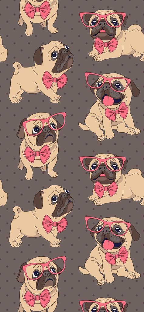 Ft Wallpaper, Pug Cartoon, Pet Pug, Cute Dog Wallpaper, Best Friend Wallpaper, Puppy Wallpaper, Wallpaper Doodle, Simple Iphone Wallpaper, Friends Wallpaper