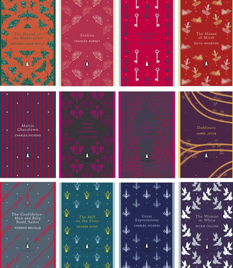 Penguin classics | Coralie Bickford-Smith's new design covers Paper Dart, Old Fonts, Penguin Books Covers, English Library, Inspiring Books, Penguin Book, Book Library, Penguin Classics, Beautiful Book Covers