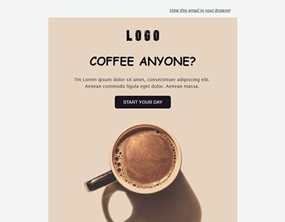 Check out new work on my @Behance profile: "Coffee Promotion Newsletter for New & Unique Flavors!" http://be.net/gallery/204726343/Coffee-Promotion-Newsletter-for-New-Unique-Flavors Coffee Promotion, Branding Canva, Email Template Mailchimp, Mail Chimp Templates, National Coffee Day, Email Template Design, Coffee Day, Email Newsletter Design, Email Template