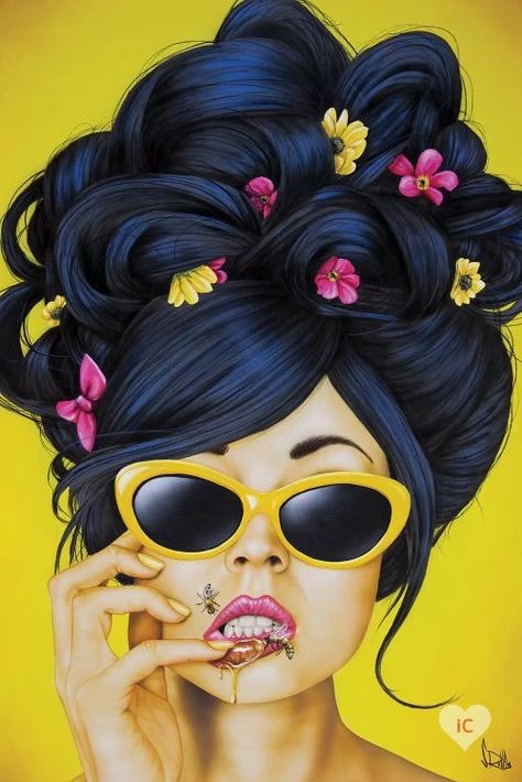 Stylish portraits of fierce, fashionable females. Click-thru to see more art by Scott Rohlfs and to shop their prints in a variety of sizes and frame styles. 

Art Prints Featured: 1) Honey Lips, 2) Almost Famous, 3) Unbound, & 4) Haters Gonna Hate. 

#art #canvasart #artshop #icanvas #scottrohlfs #fashion #style #painting #portraits #women #girlpower #haters #growl #pout #pinkhair #beehive #honey #bee #sunglasses #hair #maximalism #sexy #popculture Scott Rohlfs, Honey Lips, Optical Display, Bd Art, Horror Vintage, Pop Art Women, Flowers In Her Hair, Pop Art Girl, Pop Art Canvas