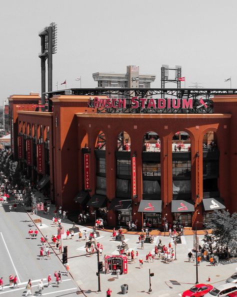 St Louis Photography, Red Photos, Stadium Wallpaper, Major League Baseball Stadiums, Mac Screensavers, Candlestick Park, Acrylic Face, Busch Stadium, Baseball Park