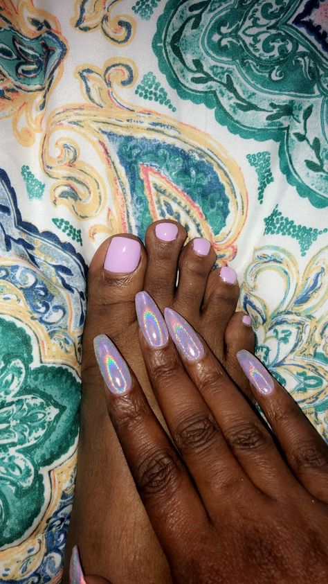 Chrome Unicorn Nails, Pink Unicorn Nails, Irridecent Design Nails, Unicorn Chrome Nails, Nails Short Pink, Opal Nails, Mani Ideas, Toe Polish, Prom Outfit