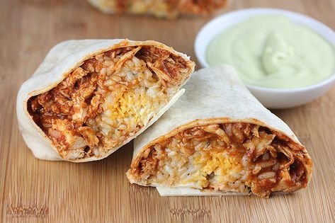 Taco Bell Chicken Burrito, Chicken Burrito Recipe, Taco Bells, Shredded Chicken Burrito, Mexican Burritos, Mexican Recipies, Burrito Recipe Chicken, Taco Bell Recipes, Southwestern Recipes