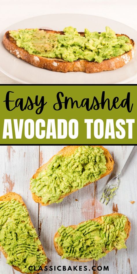 What To Make With Avocado, Avacacado Toast Recipes, Avocado Toast Seasoning, Avocado Toast With Protein, Smashed Avocado Toast, Smashed Avocado Toast With Egg, First Watch Avocado Toast Recipe, Avocado On Toast, Avocado Toast Recipe