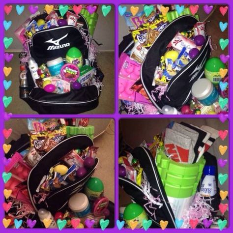 Jam-Packed Easter Backpack Adult Easter Basket Ideas, Adult Easter Egg Hunt, Flip Flop Basket, Big Easter Eggs, Easter Basket Themes, Adult Easter Baskets, Beer Basket, Easter Hamper, Unique Easter Baskets