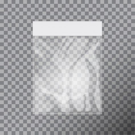 Blank transparent plastic bag template. ... | Premium Vector #Freepik #vector #mockup #food #template #paper Paper Layout Design, Plastic Bag Design, Mailer Box Design, Charity Poster, Pc Decoration, Food Paper, White Packaging, About Blank, Mini Note