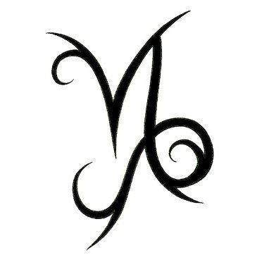 Thinking of getting my first tattoo...Capricorn on my hipbone?? Capricorn Sign Tattoo, Capricorn Symbol, Element Art, Printable Tattoos, Glyph Tattoo, Vegas Tattoo, Horoscope Tattoos, Aquarius Tattoo, Capricorn Tattoo