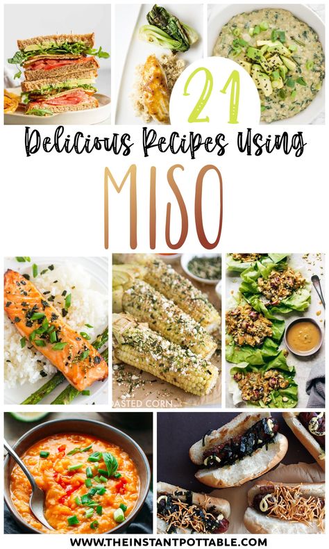 20 delicious miso recipes you will love! The rich, savory flavors of miso make this a great ingredient for adding something special to your meals. Miso Soup Dinner Ideas, Miso Food Recipes, Miso Recipes Soup, Vegetarian Miso Recipes, Miso Meals, Recipes Using White Miso Paste, Red Miso Recipes, White Miso Recipes, Miso Paste Uses