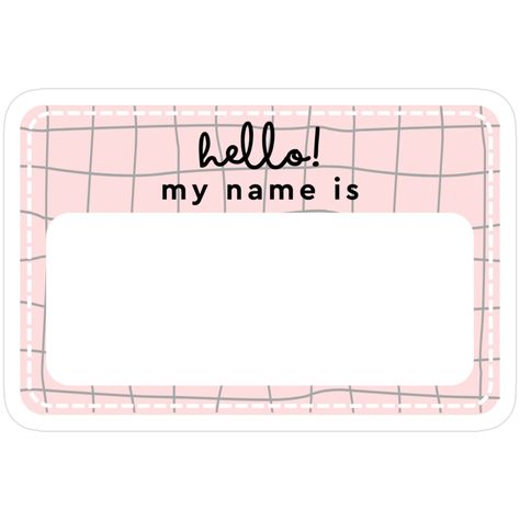 Decorate laptops, Hydro Flasks, cars and more with removable kiss-cut, vinyl decal stickers. Glossy, matte, and transparent options in various sizes. Super durable and water-resistant. Sticker: Hello, my name is #13 Name Tag Blank. Just write your name with a highlighter! Perfect for studying) Thanks for choosing us♥ Write Your Name, Name Stickers, Glossier Stickers, Transparent Stickers, Name Tag, Name Tags, Sticker Labels, Highlighter, My Name Is