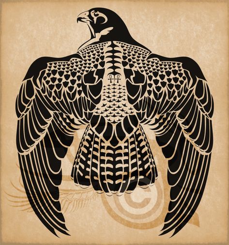 Falcon Falcon Back Tattoo, Native American Falcon Tattoo, Peregrin Falcon Tattoo, Mongolian Tattoo Design, Egyptian Falcon Tattoo, Falcon Skeleton, Mongolian Tattoo, Falken Tattoo, Falcon Tattoo Design