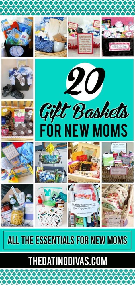 Gift baskets every mom would love!! Such great ideas! Gift basket Ideas #giftbasketideas #giftbaskets New Mom Gift Basket, Mom Gift Basket, Kids Gift Baskets, Diy Gifts For Mom, Baby Shower Gift Basket, Diy Gift Baskets, Baby Baskets, Baby Gift Basket, Basket Ideas