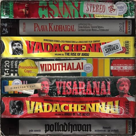 Vetrimaran Director Wallpaper, Pada Cassette, Tamil Templates, Typography Wallpaper, Movie Room Decor, Classic Films Posters, Movie Wall, Film Posters Art, Movie Artwork